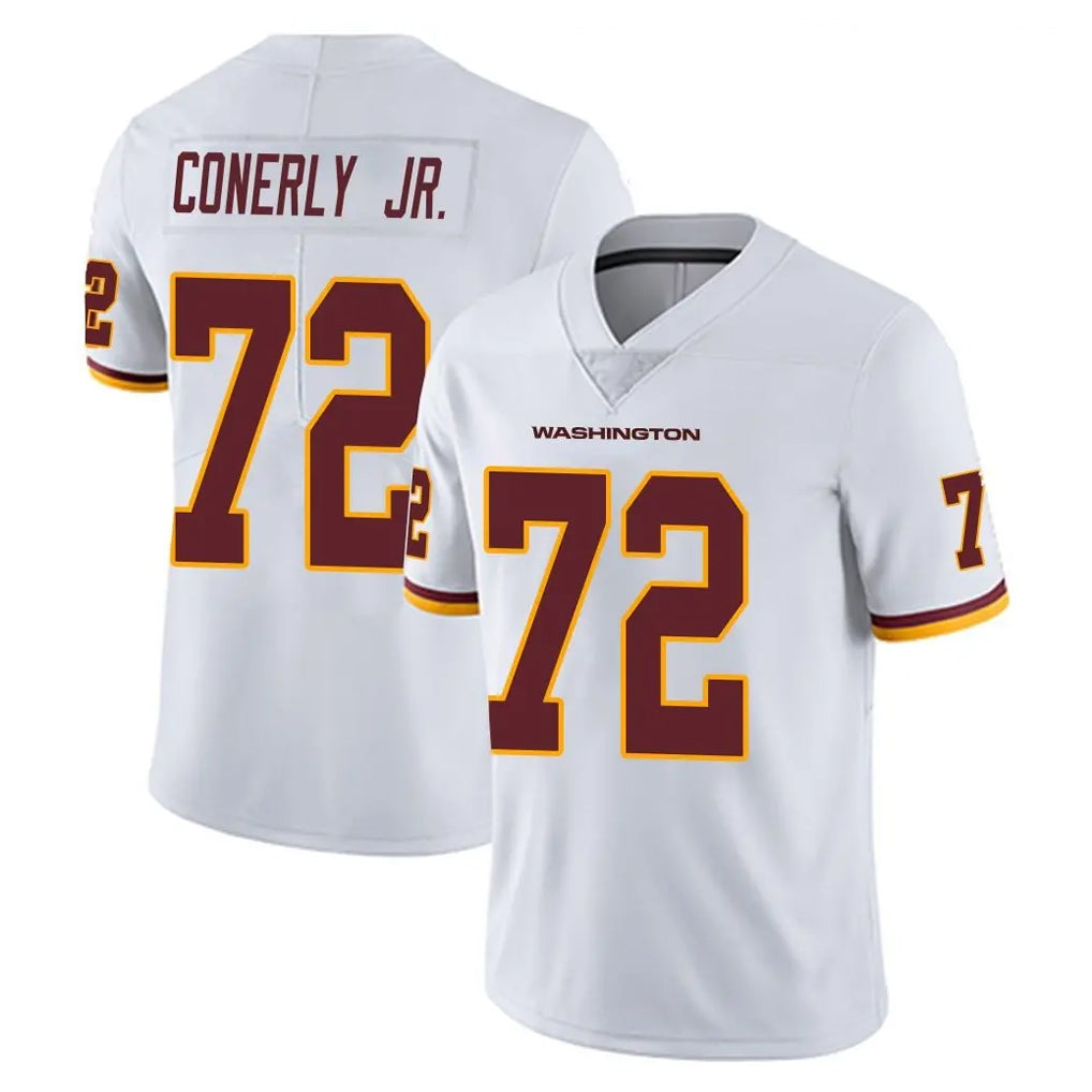 Rebec W.Commanders #72 Josh Conerly Jr. Player White Limited Vapor Untouchable Home Game Stitched Jerseys
