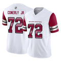 Rebec W.Commanders #72 Josh Conerly Jr. Player White Vapor F.U.S.E. Limited Home Game Stitched Jerseys