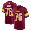 Rebec W.Commanders #76 Sam Cosmi Player Burgundy Home Game Stitched Jerseys