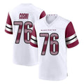 Rebec W.Commanders #76 Sam Cosmi Player White Game Home Stitched Jerseys