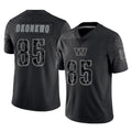 Rebec W.Commanders #85 Chig Okonkwo Player Black Limited Reflective Home Game Stitched Jerseys