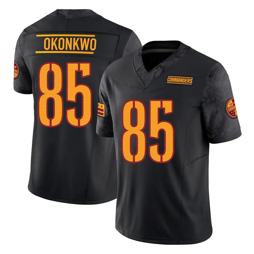 Rebec W.Commanders #85 Chig Okonkwo Player Black Limited Vapor F.U.S.E. Home Game Stitched Jerseys