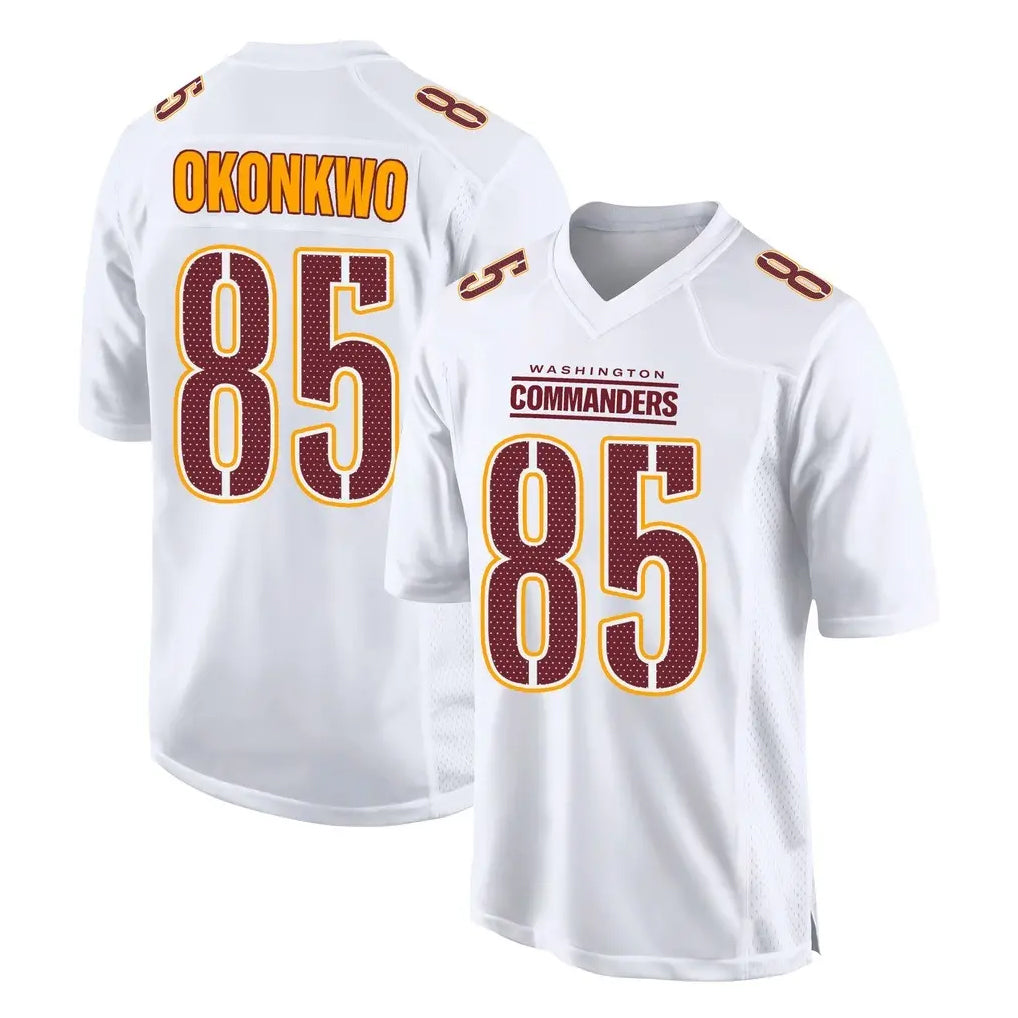 Rebec W.Commanders #85 Chig Okonkwo Player White Tundra Fashion Home Game Stitched Jerseys