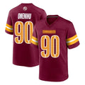Rebec W.Commanders #90 Charles Omenihu Player Burgundy Home Game Stitched Jerseys