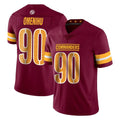 Rebec W.Commanders #90 Charles Omenihu Player Burgundy Limited Vapor Home Game Stitched Jerseys