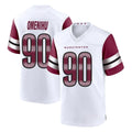 Rebec W.Commanders #90 Charles Omenihu Player White Game Home Stitched Jerseys