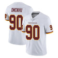 Rebec W.Commanders #90 Charles Omenihu Player White Limited Vapor Untouchable Home Game Stitched Jerseys