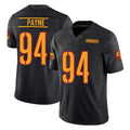 Rebec W.Commanders #94 Daron Payne Player Black Limited Vapor F.U.S.E. Home Game Stitched Jerseys