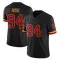 Rebec W.Commanders #94 Daron Payne Player Black Limited Vapor Home Game Stitched Jerseys