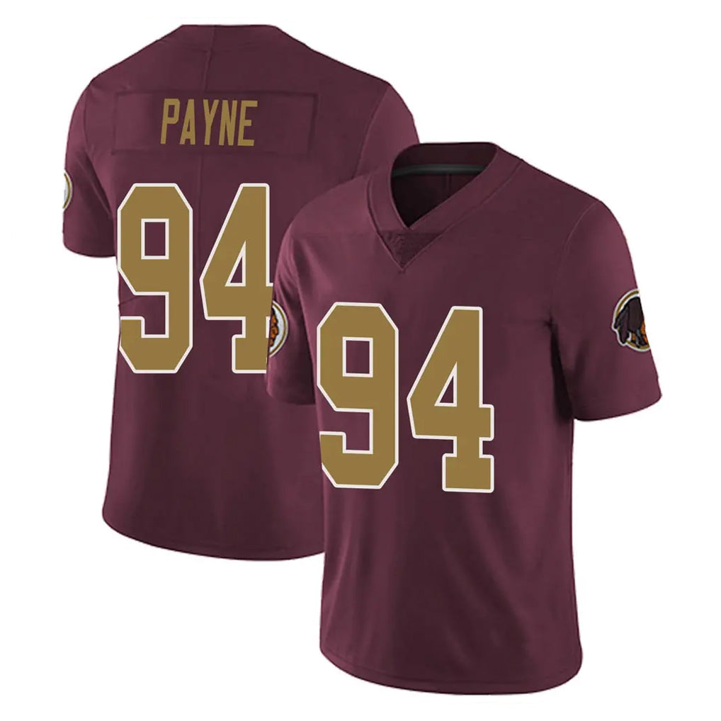 Rebec W.Commanders #94 Daron Payne Player Burgundy Alternate Vapor Untouchable Home Game Stitched Jerseys