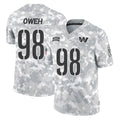 Rebec W.Commanders #98 Odafe Oweh Player Arctic Camo Limited Salute To Service Home Game Stitched Jerseys