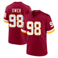 Rebec W.Commanders #98 Odafe Oweh Player Burgundy Game Home Stitched Jerseys