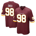 Rebec W.Commanders #98 Odafe Oweh Player Burgundy Team Color Home Game Stitched Jerseys