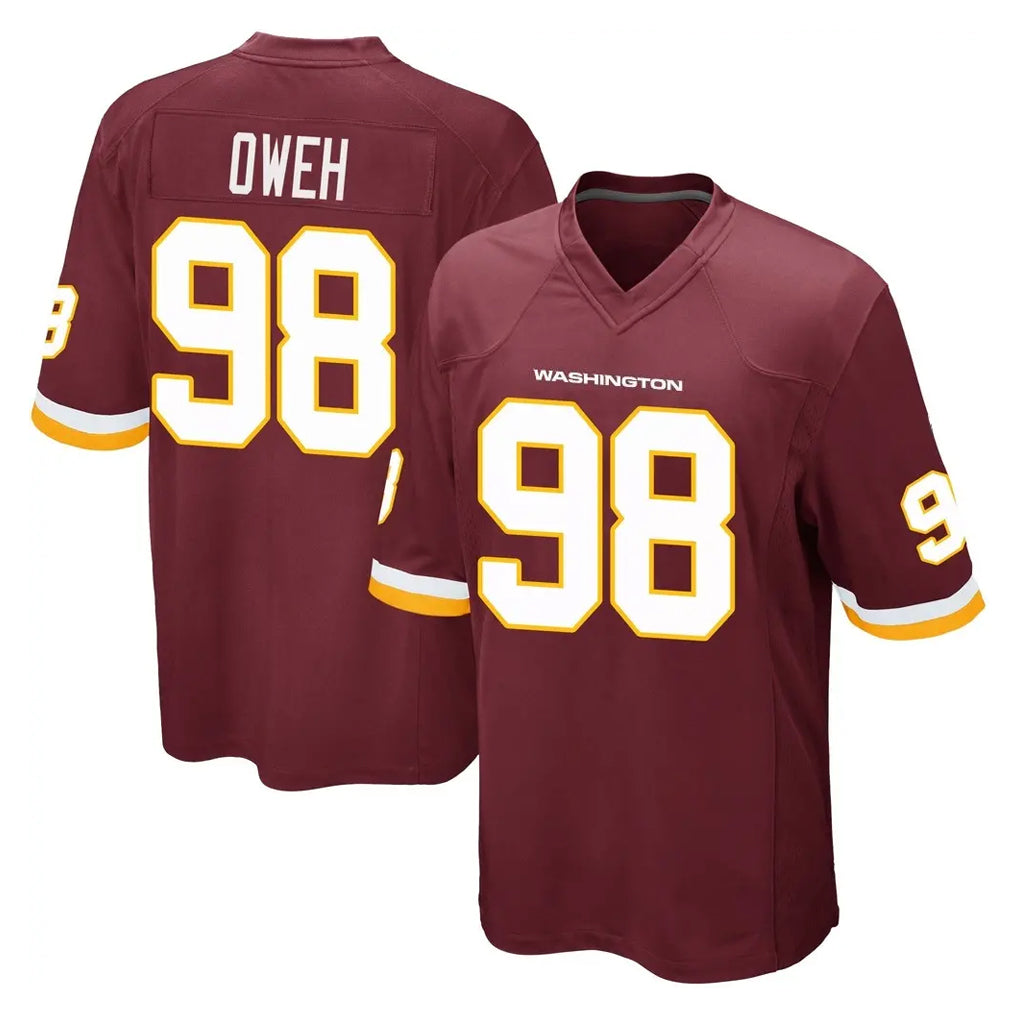 Rebec W.Commanders #98 Odafe Oweh Player Burgundy Team Color Home Game Stitched Jerseys