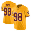 Rebec W.Commanders #98 Odafe Oweh Player Gold Limited Color Rush Home Game Stitched Jerseys