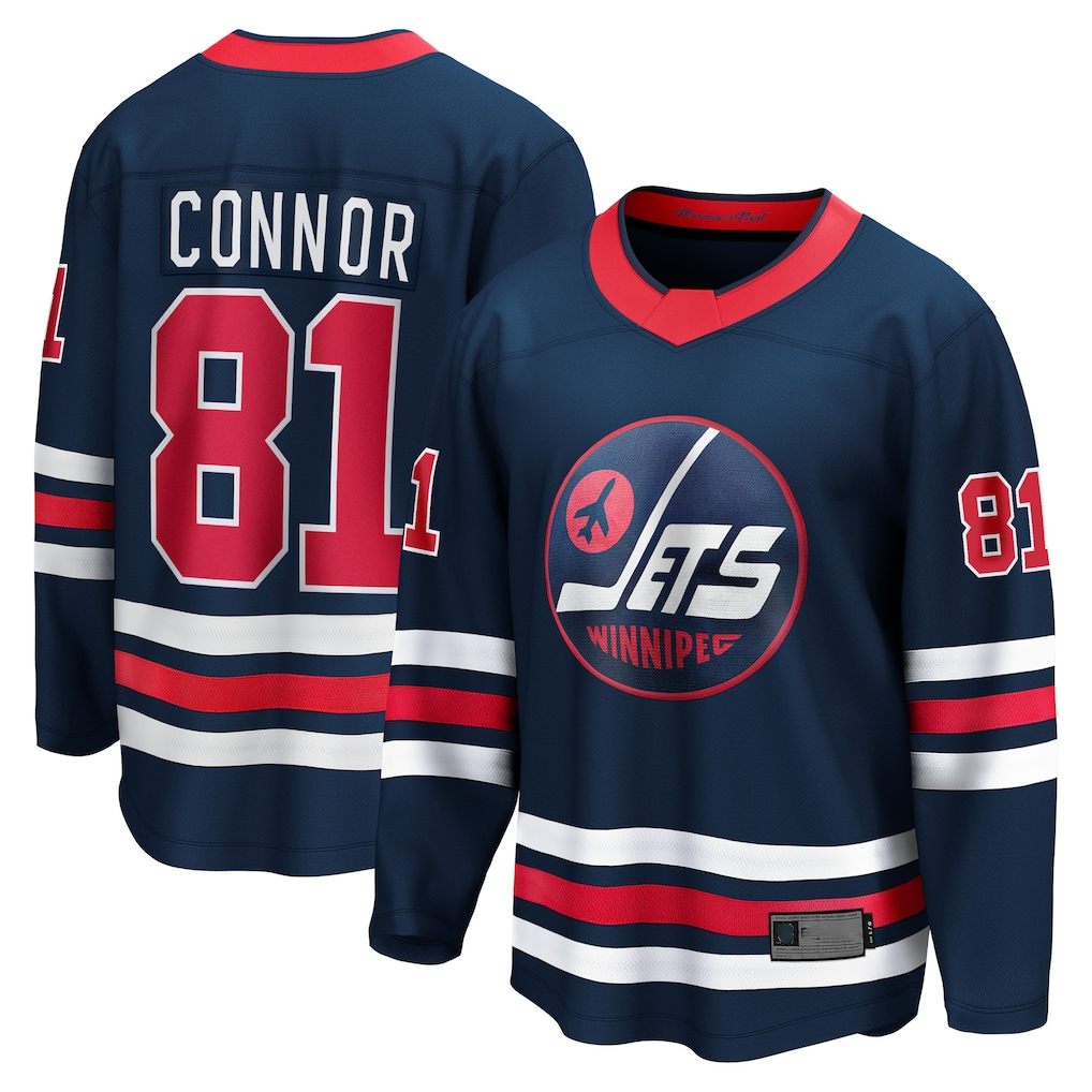 Rebec W.Jets #81 Kyle Connor Navy Alternate Breakaway Jerseys