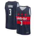 Rebec W.Wizards #3 Trae Young Navy Fast Break - Statement Edition