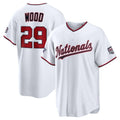 W.Nationals #29 James Wood 2026 All-Star Game White Rebec Replica Baseball Stitched Jerseys
