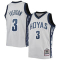 Rebec G.Hoyas #3 Allen Iverson Mitchell & Ness 1995-96 Replica Swingman Jersey  Gray Stitched American College Jerseys