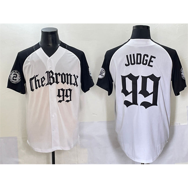 Rebec New York Yankees #99 Aaron Judge White Black  'Gothic Legacy Edition' Vapor Premier Limited Stitched Jersey