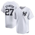 Rebec New York Yankees #27 Giancarlo Stanton White  Home Limited Player Jersey