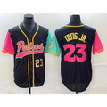 Rebec San Diego Padres #23 Fernando Tatis Jr Number Black  NEW 2023 City Connect Cool Base Stitched Jersey
