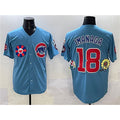 Rebec Chicago Cubs #18 Sh¨­ta Imanaga Blue  2025 Tokyo Series 2nd Alternate Limited Stitched Jersey