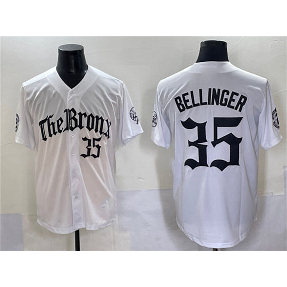 Rebec New York Yankees #35 Cody Bellinger White  'Gothic Legacy Edition' Vapor Premier Limited Stitched Jersey