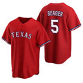 Rebec Texas Rangers #5 Corey Seager Red  Cool Base Stitched Jersey