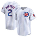 Rebec Chicago Cubs #2 Nico Hoerner White  Home Limited Player Jersey