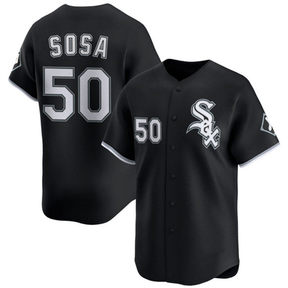 Rebec  Chicago White Sox #50 Lenyn Sosa Black  2025 Alternate Limited Stitched Jersey