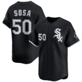 Rebec  Chicago White Sox #50 Lenyn Sosa Black  2025 Alternate Limited Stitched Jersey