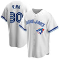 Rebec Toronto Blue Jays #30 Alejandro Kirk White  Home Cooperstown Collection Player Jersey