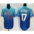 Rebec Los Angeles Dodgers #17 Shohei Ohtani Blue  2025 City Connect Limited Stitched Jersey