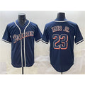 Rebec San Diego Padres #23 Fernando Tatis Jr. Navy  Stitched Jersey