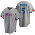 Rebec Texas Rangers #5 Corey Seager Gray  Cool Base Stitched Jersey