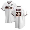 Rebec Arizona Diamondbacks #23 Zac Gallen White  2023 World Series Cool Base Stitched Jersey