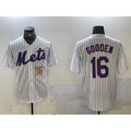 Rebec New York Mets #16 Dwight Gooden White  Cool Base Stitched Jerseys