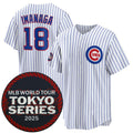 Rebec Chicago Cubs #18 Sh¨­ta Imanaga White  2025 World Tour Tokyo Series Home Stitched Jersey