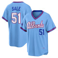 Rebec Atlanta Braves #51 Chris Sale Powder Blue  2026 City Connect Stadium Jersey